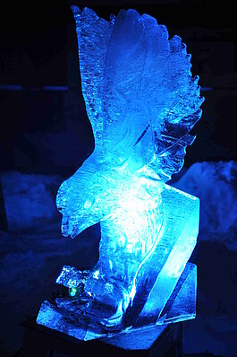 Adler aus Eis