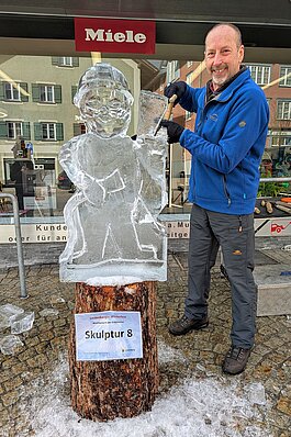 Handwerker aus Eis